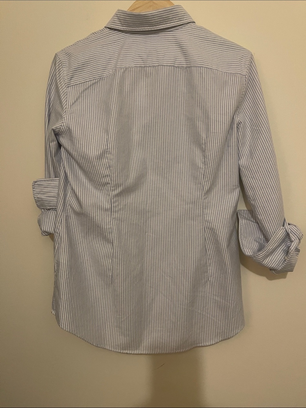 Polo by Ralph Lauren Light Blue and White Striped Button-Down Shirt - Picture 4 of 4